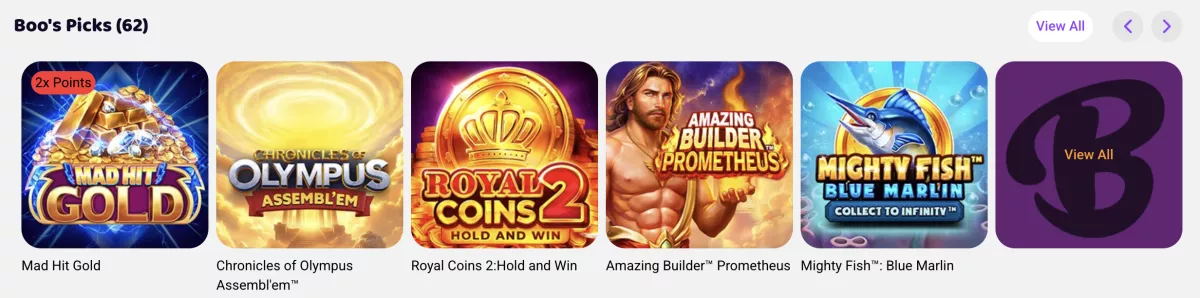 Boo Casino Picks